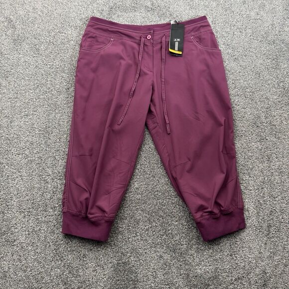 Adidas Capri Pants Womens 12 Climalite Moisture Wicking Pockets Athleisure 2012 - Picture 1 of 11